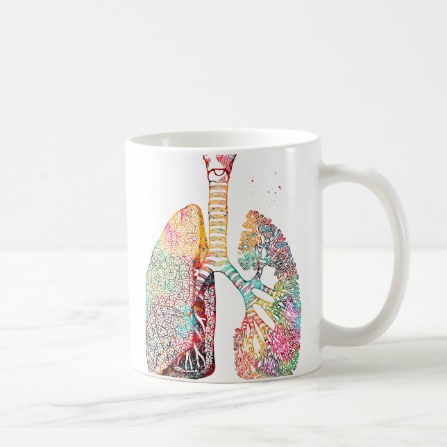 Lungs Art Coffee Mug (Right)
