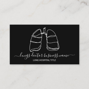 Lungs doctor business card