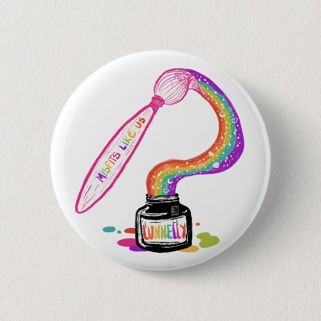 Lunnelly Ink - AC 6 Cm Round Badge (Front)