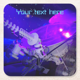 Lunokhod Square Paper Coaster