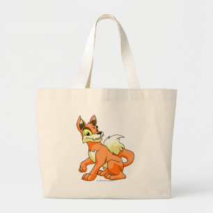 Lupe Orange Large Tote Bag