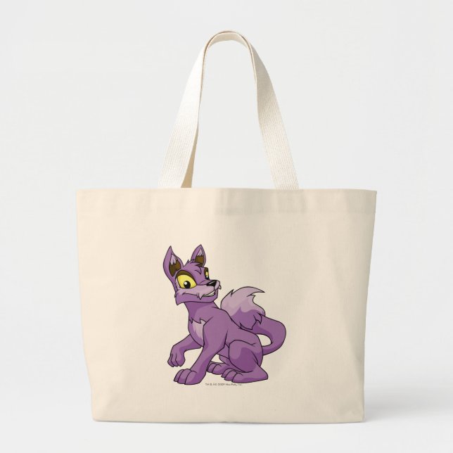 Lupe Purple Large Tote Bag (Front)