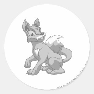 Lupe Silver Classic Round Sticker