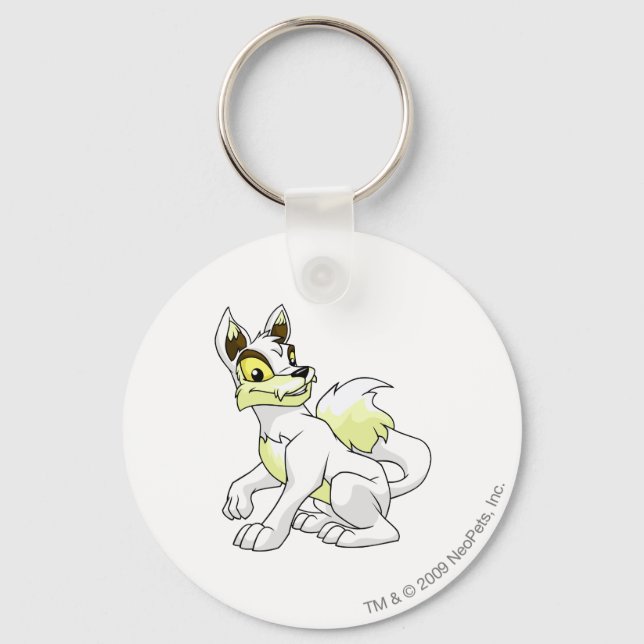 Lupe White Key Ring (Front)