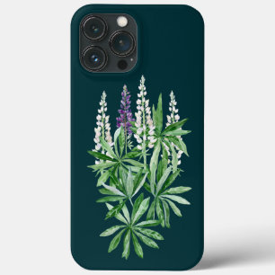Lupin flower iPhone 13 pro max case