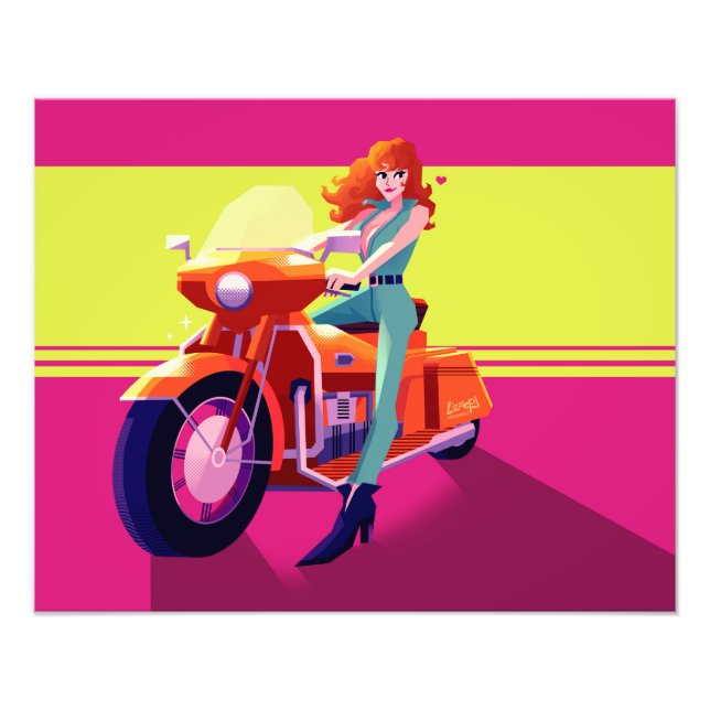Lupin III the third Fujiko bike print (Front)