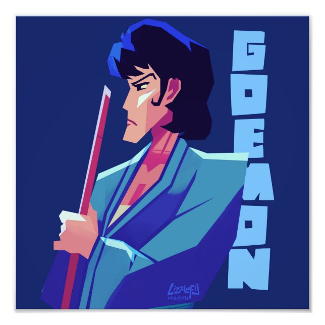 Lupin III the third Goemon medium art print (Front)