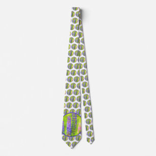 Lupine Painting - Original Flower Art Tie
