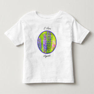 Lupine Painting - Original Flower Art Toddler T-sh T-Shirt
