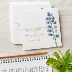 Lupine Simple Memorial Seed Envelope