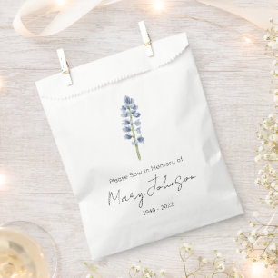 Lupine Simple Seed packet Funeral Favour Bags