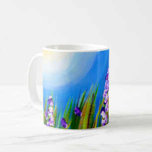 Lupins in a Grassy meadow Coffee Mug