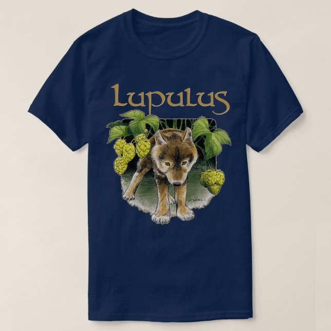 Lupulus beer merch T-Shirt (Design Front)
