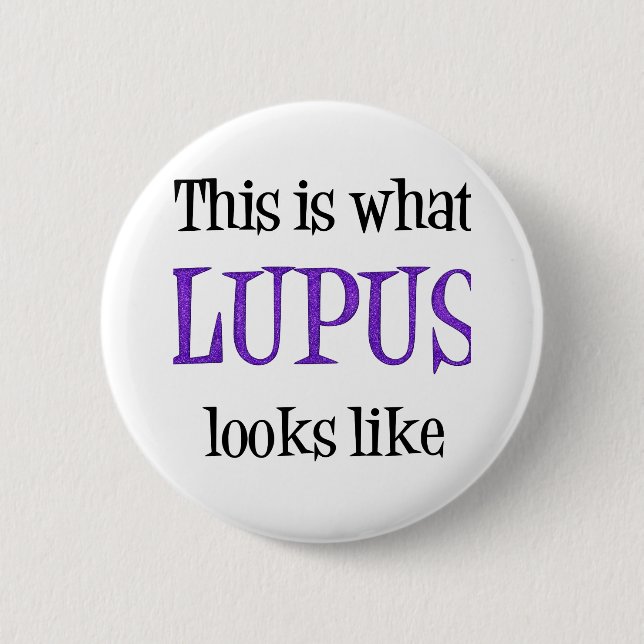 Lupus Awareness 6 Cm Round Badge (Front)