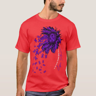 Lupus Awareness Awareness sunflower nobody fights  T-Shirt