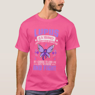 Lupus Awareness Butterfly Wear Purple SLE Autoimmu T-Shirt