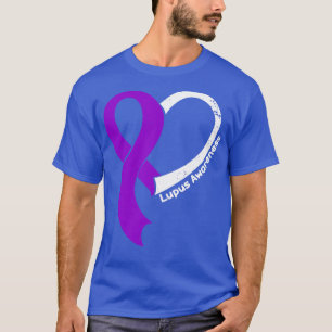 Lupus Awareness Hope Love Heart Ribbon Happy Valen T-Shirt