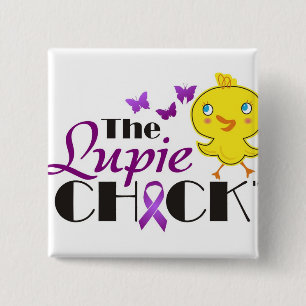 Lupus Awareness Lupie Chick Buttons