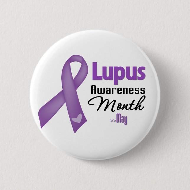Lupus Awareness Month 6 Cm Round Badge (Front)