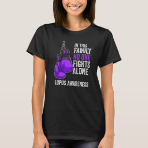 Lupus Awareness Month Gloves Purple Ribbon T-Shirt