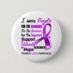 Lupus Awareness Month Ribbon Gifts 6 Cm Round Badge