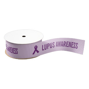Lupus Awareness Purple Grosgrain Ribbon