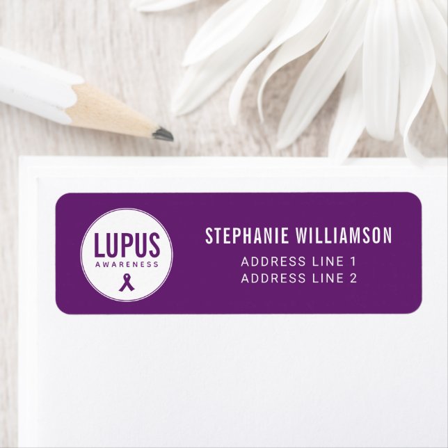 Lupus Awareness Ribbon Purple (Insitu)