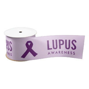 Lupus Awareness Ribbon Purple Satin Ribbon
