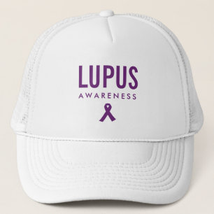 Lupus Awareness Ribbon Purple Trucker Hat