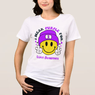 Lupus Awareness Ribbon Support Gifts Tri-Blend Shirt