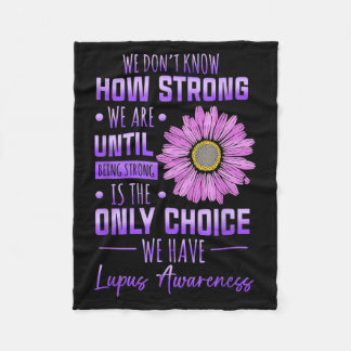 Lupus Awareness Shirt Funny Daisy In May Wear Fleece Blanket