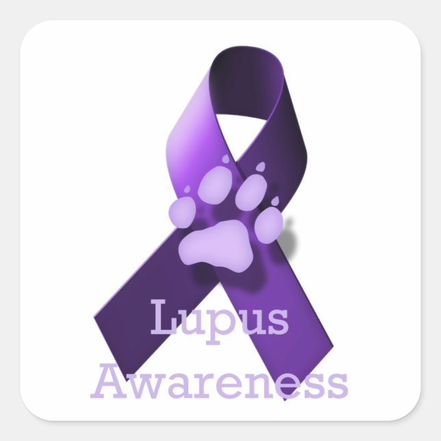 Lupus Awareness Square Sticker (Front)