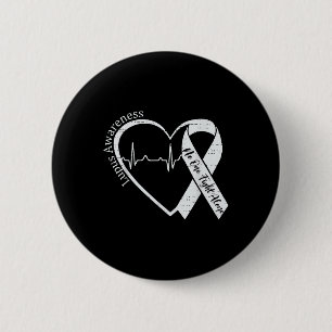 Lupus Awareness Warrior Purple Ribbon Autoimmune D 6 Cm Round Badge