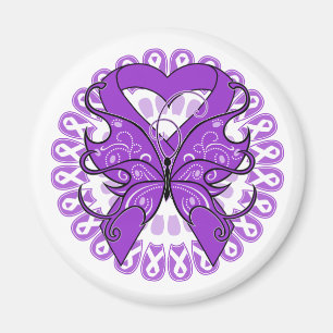 Lupus Butterfly Circle of Ribbons Magnet