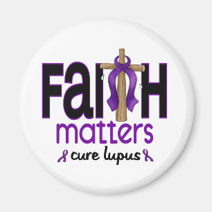 Lupus Faith Matters Cross 1 Magnet