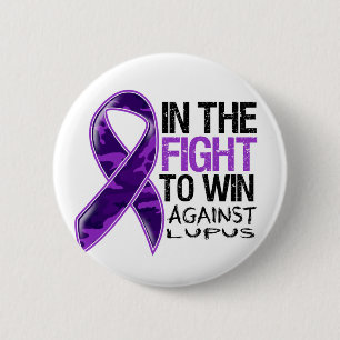Lupus - Fight To Win 6 Cm Round Badge