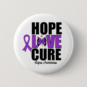 Lupus Hope Love Cure 6 Cm Round Badge