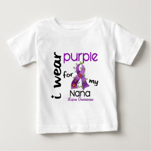 Lupus I WEAR PURPLE FOR MY NANA 43 Baby T-Shirt
