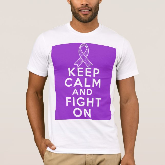 Lupus Keep Calm and Fight On T-Shirt (Front)
