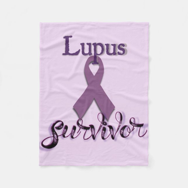Lupus Survivor Fleece Blanket (Front)