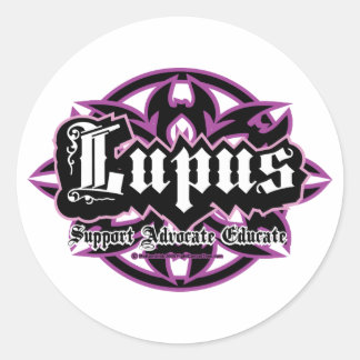 Lupus Tribal Classic Round Sticker