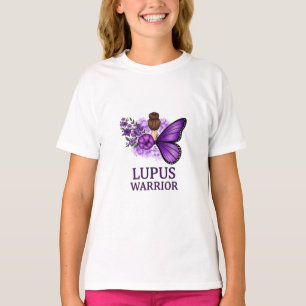 Lupus Warrior Butterfly t-shirt  Purple Awareness