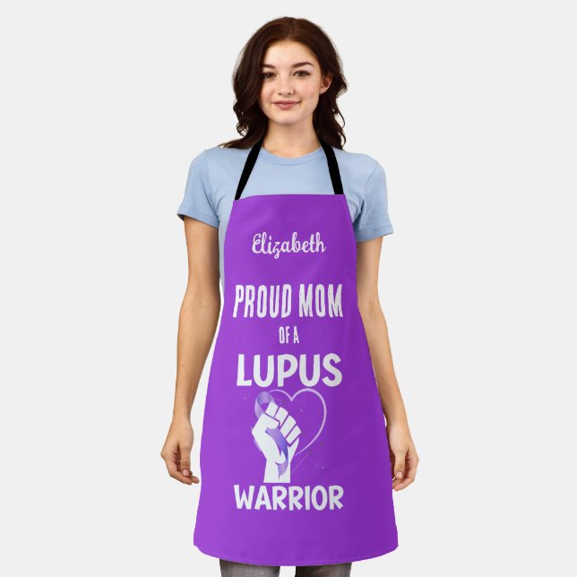 LUPUS WARRIOR Mother's Day Proud Mum Apron (Worn)