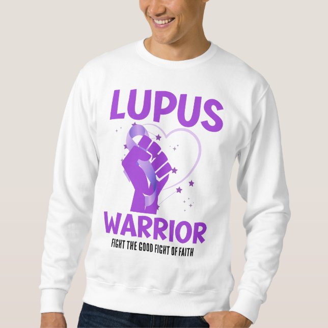 LUPUS WARRIOR Purple Custom Raising Awareness Sweatshirt (Front)