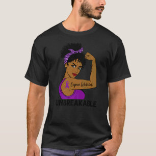 Lupus Warrior Strong Black Women Unbreakable Aware T-Shirt