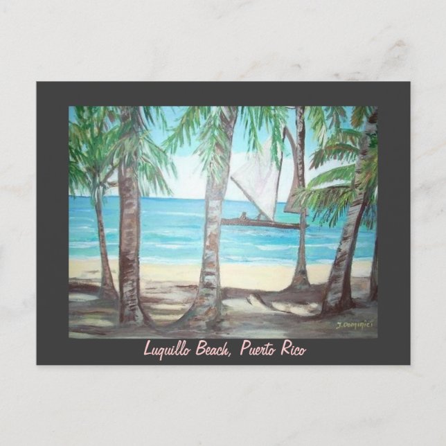 Luquillo Beach, postcard (Front)