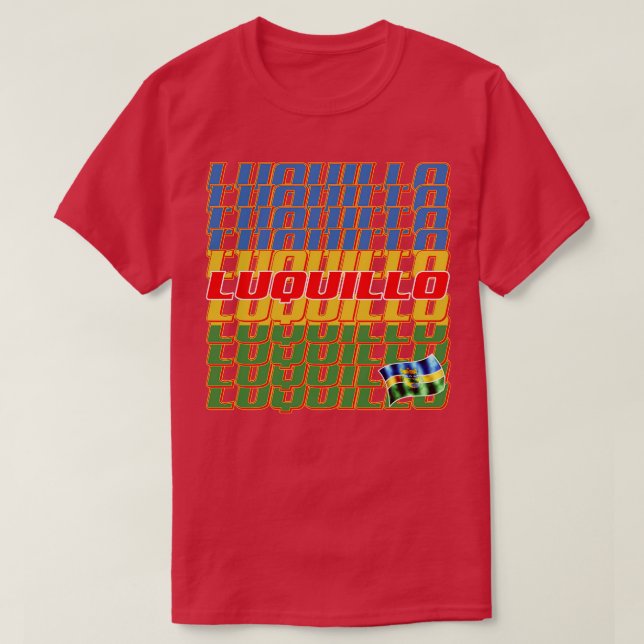 Luquillo Cascade text 3 T-Shirt (Design Front)