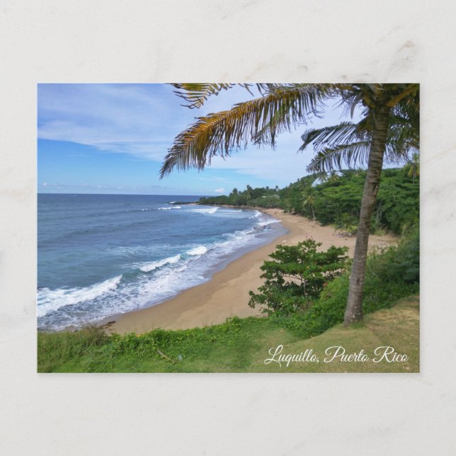Luquillo, Puerto Rico - Hidden Waves Postcard (Front)