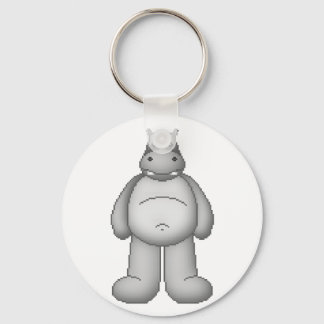 Lura's Critter Plump Hippo Key Ring