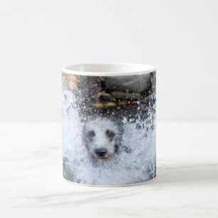 Lurcher Swimming Mug Male Lurcher Dog